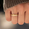 925 Sterling Silver Cross Ring test