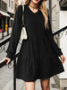 V-Neck Long Sleeve Mini Dress test
