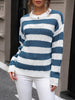 Perfee Striped Round Neck Dropped Shoulder Sweater test