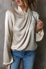 Cutout Ruched Long Sleeve Blouse test