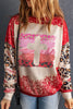 Leopard Round Neck Dropped Shoulder Sweatshirt test