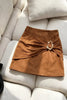 Metal Buckle Detail Mini Skirt test