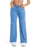 Frayed Edge Straight Leg Jeans test
