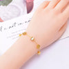 18K Gold-Plated Flower Bracelet test