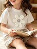 Children's 3D Flower Applique T-Shirt test