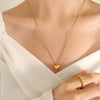 18K Gold-Plated Heart Pendant Necklace test