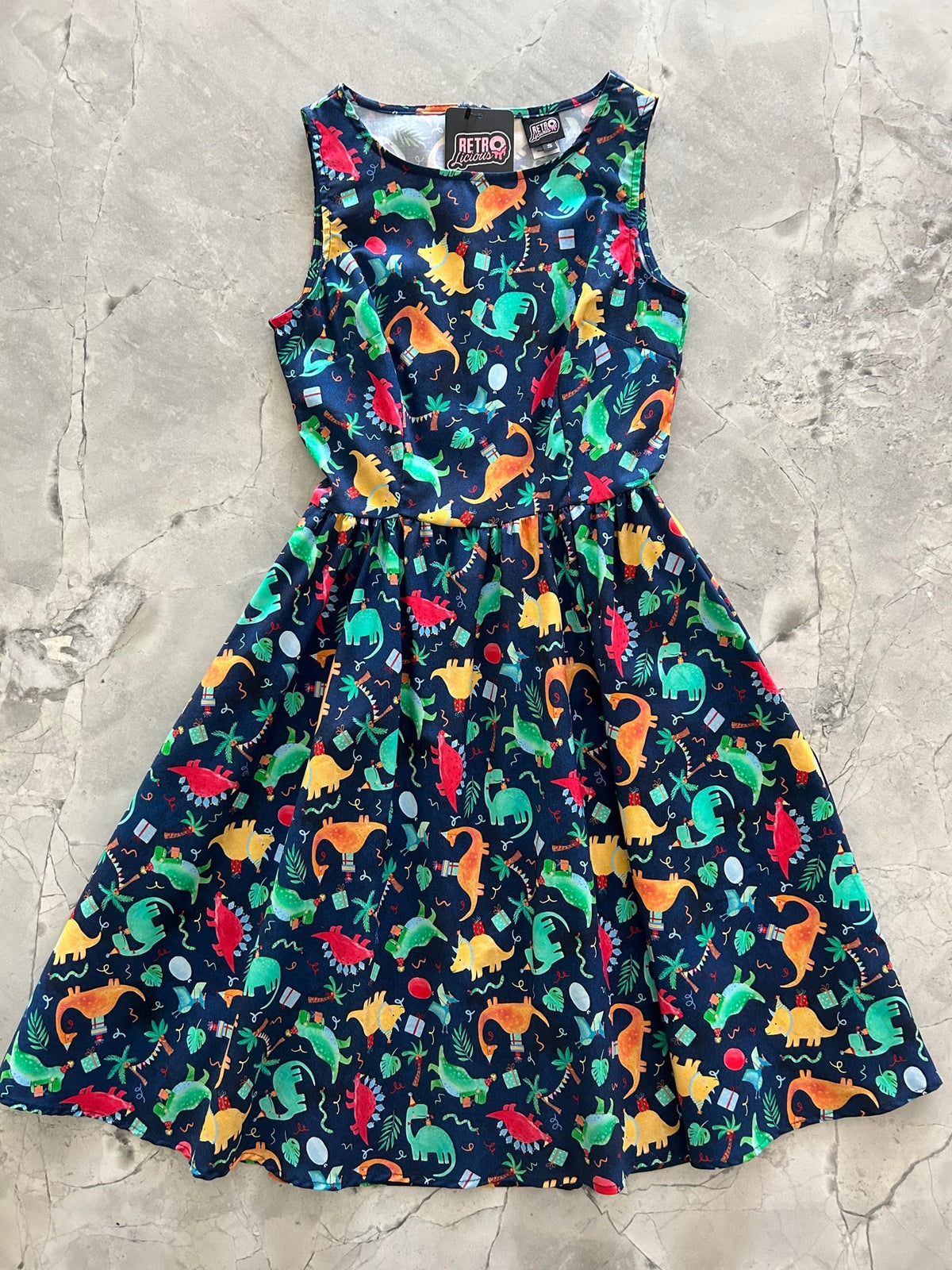Party Dinos Vintage Dress - XS only
