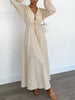 Tie Front Balloon Sleeve Maxi Dress test