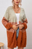Pompom Color Block Open Front Cardigan test