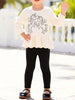 Children's Unicorn Graphic Peplum Top and Leggings Set test
