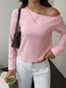 One-Shoulder Long Sleeve T-Shirt test