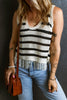 Fringe Striped Scoop Neck Tank test