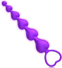 Anal Beads, Cute Silicone Flexible Butt Plug Anal Chain with 6 Gradual Balls and Pull Loop Prostate Massager G-spot Stimulator Anal Training Sex Toy for Beginner 7.28 inch, Purple TJIJP