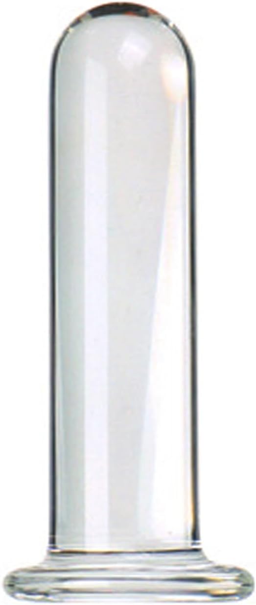 Glass Dildo Crystal Glass Wand Dildo Penis, WTOGETAO Large Round Glass Butt Plug Huge Crystal Anal Plug Anal Masturbation Butt Expander Sex Wand SM G-spot Anal Pleasure Trainer for Men Women (4.5cm)