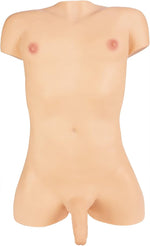 Doc Johnson Signature Dolls - TransGirls - Natalie Mars - ULTRASKYN Dual Density Vibrating Life-Size Doll Torso with 5.5 inch Cock , Vanilla