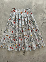 Birds on Birch Trees Doris Skirt