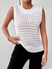 Hollow Out Round Neck Knit Tank test