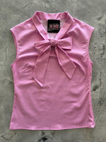 Pink Dot Bow Top
