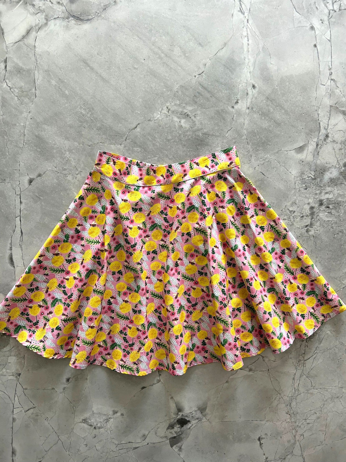 Bees & Dandelions Skater Skirt