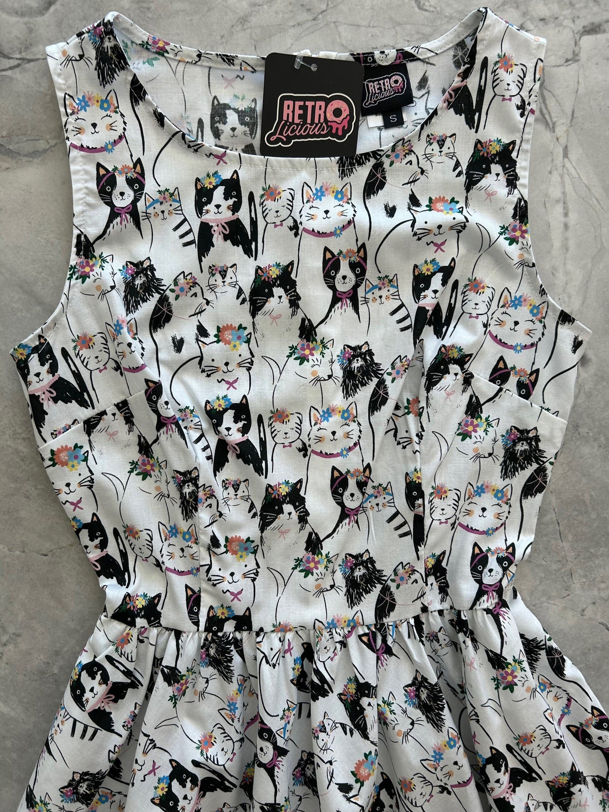 Fabulous Felines Vintage Dress