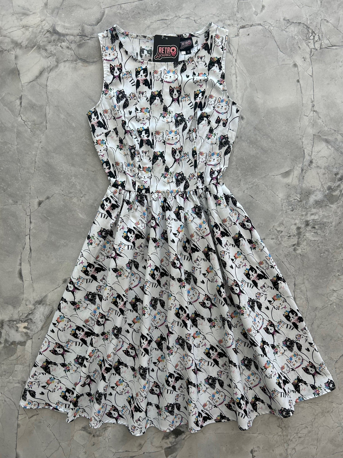 Fabulous Felines Vintage Dress