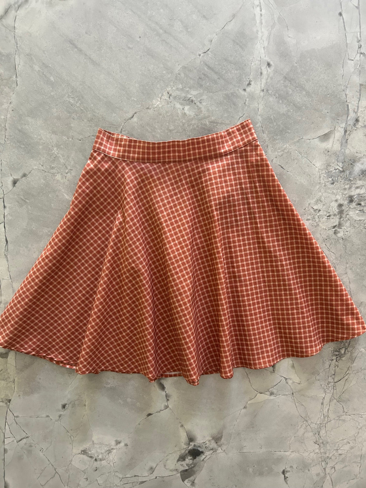 Checkered Skater Skirt