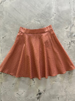 Checkered Skater Skirt