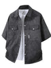Men's Plus Size Button Up Short Sleeve Shirt test