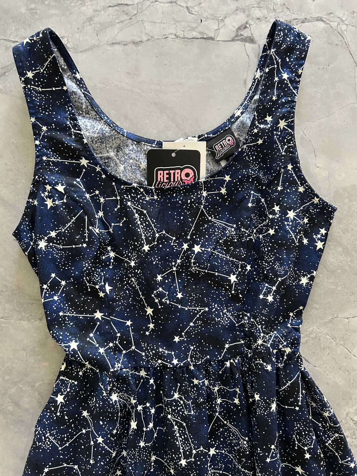 Glow in the Dark Constellations Fit & Flare Dress