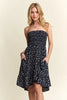 ADORA Smocked Floral Tube Dress with Pockets test