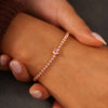 Heart Shape Inlaid Zircon 18K Gold-Plated Bracelet test