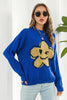 Flower Graphic Drop Shoulder Sweater test