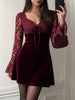 Lace Flare Sleeve Mini Dress test