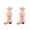 Cowgirl Boot Dangle Earrings test