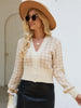 Houndstooth Button Up Long Sleeve Cardigan test