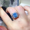 3 Carat Moissanite Square Ring test