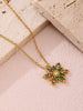 Stainless Steel Inland Zircon Snowflake Necklace test