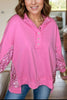 Sequin Half Button Long Sleeve Sweatshirt test