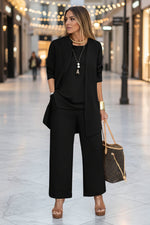 Women's 3-Piece Longline Duster Cardigan