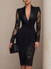 Lace-Sleeve Blazer Dress test