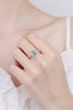 2 Carat Moissanite 925 Sterling Silver Halo Ring test