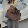 Chic Drawstring Bucket Handbag with Star Charm test