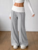 High-Waisted Wide-Leg Contrast Pants test