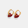 Heart Titanium Steel Earrings test