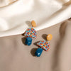 Geometric Pattern Drop Earrings test