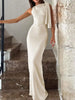 Sleeveless Maxi Dress with Draping Detail test