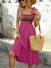 Tie Shoulder Tiered Midi Dress test