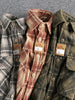 Men's Plus Size Button Down Plaid Corduroy Shirt with Chest Pockets test