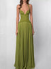 Lace Halter Neck Pleated Maxi Dress test