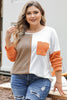 Plus Size Color Block Dropped Shoulder Blouse test